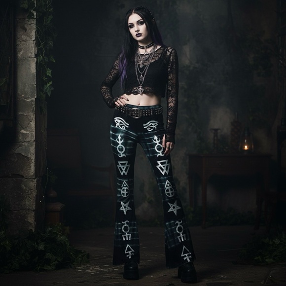 Killstar Alchemy Flare Leggings - Picture 5 of 5